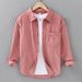 Autumn Pure Cotton Retro Corduroy Long Sleeved Shirt, Men's Trendy Versatile Casual Shirt, Men's Jacket_viptrois.com