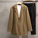 Men's Clothing Woolen Coat Men Autumn And Winter Fashion Leisure Temperament Solid Color Trendy Medium And Long Woolen Coat_viptrois.com