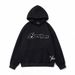 Heavyweight Hoodie – Oversized Pullover Sweatshirt With Embroidered Toweling Fabric (Unisex, M-XXL, Black/Cream)_viptrois.com