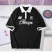 Men 's Clothing Men's Lapel Paul Fashion Loose College Street Sports Short Sleeved T Shirt Polo Shirt_viptrois.com