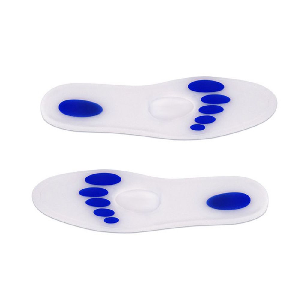 Silicone insoles, toe bone massage, relieve foot pressure, shock absorbing and anti pressure insoles for men and women_viptrois.com