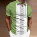 Men's Clothing Summer Men's Golf Shirt Geometric Stripe 3d Printed Short Sleeve Business Commuter Polo Shirt_viptrois.com
