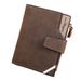 Men’s Bags New Men's Short Wallet Fashionable Retro Style Multi Card Slots Large Capacity Frosted Soft Wallet_viptrois.com