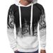 men's clothing new style hooded printed sweatshirt and sweatpants casual loose fit set_viptrois.com