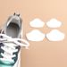 Self-Adhesive Shoe Repair Patches – Heart-Shaped Anti-Slip Insoles For Sneakers & Boots (4-Piece Set, White/Black, Ultra-Fiber Fabric)_viptrois.com