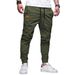 Men's Utility Jogger Pants – High-Waisted Streetwear Trousers With Cargo Pockets (S-3XL, 7 Colors, Polyester)_viptrois.com