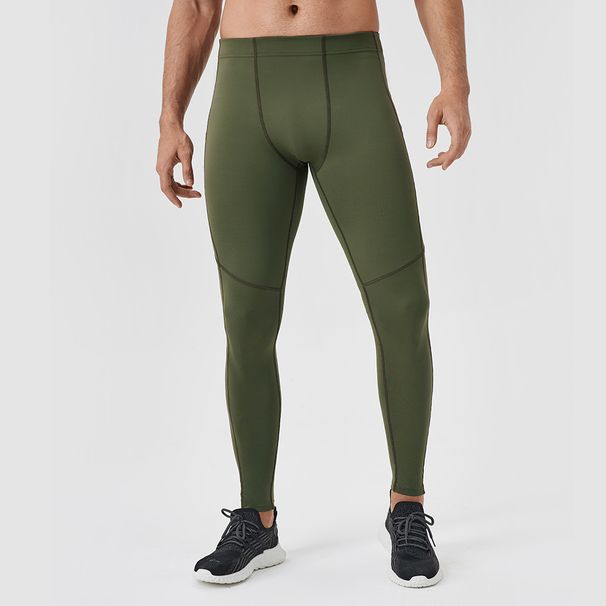 Men's Clothing Nylon Fitness Trousers Tight High Elastic Breathable Training Trousers High Waist Quick Dry Sports Running Trousers_viptrois.com