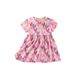 Kids’ Clothing Girls Princess Dress Summer New Small Children Round Neck Short Sleeve Summer Children's Dress_viptrois.com