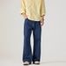 Men's Clothing Vintage Dyed Washed Flared Jeans 12.9 Oz Unisex Trendy Casual Trousers For Men_viptrois.com