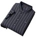 Run'enboro Ice Silk Brocade Ammonia Traceless Non Ironing Vertical Striped Light Business Middle Aged Men's Shirt Cd4_viptrois.com