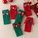 Children's Socks Autumn And Winter Bow Red Calf Socks Girls Red Cotton Socks Christmas Socks_viptrois.com