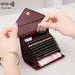 Women's Wallet & Men's Wallet Litchi Soft Leather Lightweight Portable Small Card Package Female Rfid Anti-theft Brush Organ Card Package_viptrois.com