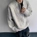 American Style Henley Collar Sweater For Men, Spring And Autumn Lazy Style, High-End Knitted Sweater, Cleanfit Jacket_viptrois.com