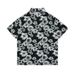 Beach Vacation Leisure Print Cuban Collar Tropical Style Flower Short Sleeved Ice Silk Quick Drying Shirt Trendy Brand 06C_viptrois.com
