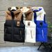 New Vest Men's Handsome Warm Tank Top Autumn And Winter Trendy Casual Detachable Hat Horse Clip Cotton Shoulder_viptrois.com
