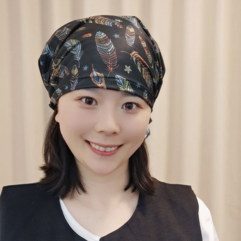 Ice Silk Thin Surgical Cap For Men Women, Nurse Doctor Cap, Medium And Short Hair Turban, Chemotherapy Printed_viptrois.com