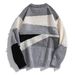 Splicing Contrasting Tassel Sweater, Thick And Loose Knit Sweater, Long Sleeved For Teenagers_viptrois.com