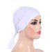 Cotton tie headband hijab base hat Malay gauze scarf H048_viptrois.com