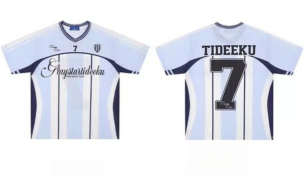American-style Sports V-neck Jersey Short-sleeve T-shirt For Men And Women, Loose Hip-hop T-shirt_viptrois.com