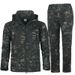 Pulse Outdoor Set For Men Winter Warm Soft Shell Jacket And Pants Fishing Skiing Hiking Fleece Camouflage_viptrois.com