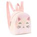 Children Girls Mini Cute Cat Embroidery Backpack Classic Backpack Suitable For Little Girls Kindergarten Primary School Students Daily_viptrois.com