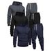 Unisex 3-Piece Winter Tracksuit Set - Fleece-Lined Hoodie & Joggers With Breathable Comfort_viptrois.com