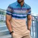 Summer Men's Casual Short-sleeved Polo Shirt Solid Color Lapel Fashion Business Breathable Comfortable Short-sleeved T-shirt Trendy_viptrois.com