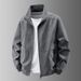Spring And Autumn New Stand-up Collar Jacket Men's Thin Trench Coat Windproof And Waterproof Outdoor Casual Versatile Men's Jacket_viptrois.com