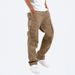 Men's Clothing Summer Overalls Drawstring Multi Pocket Casual Trousers_viptrois.com