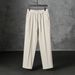 Men's Slim-Fit Chino Pants – Stretch Waist & Straight Leg Dress Pants For Work & Casual (S-3XL, Black/Khaki/White/Charcoal/Coffee)_viptrois.com