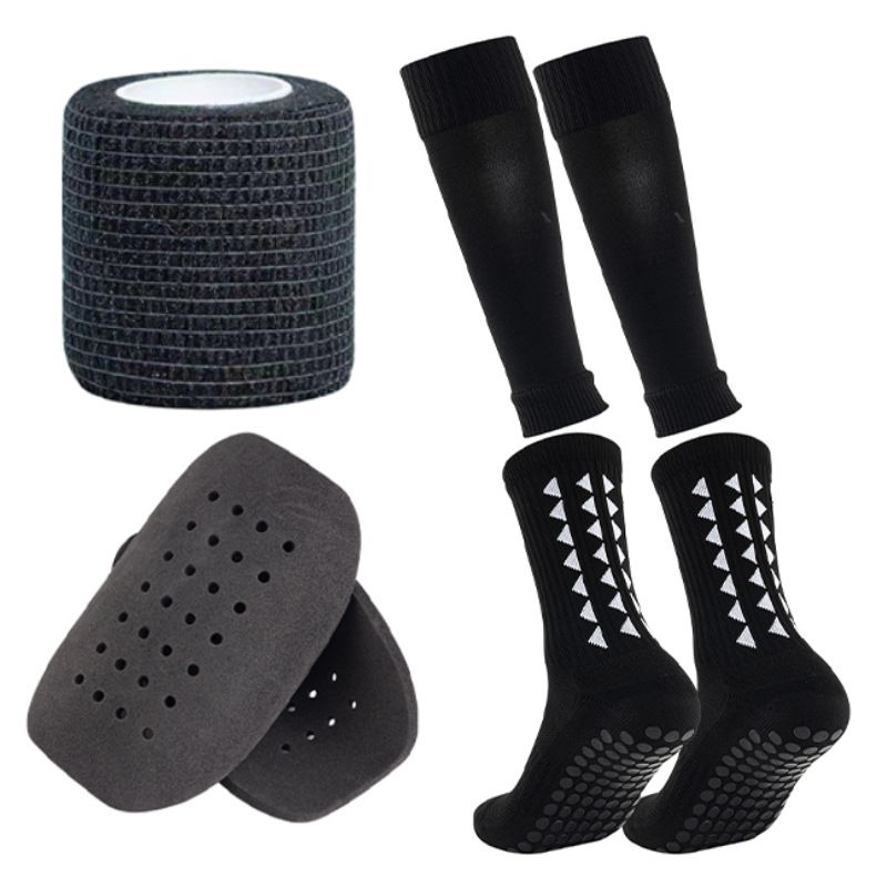 Adult Thickened Short Leg Football Socks Strap Set Men's And Women's Adhesive Non-slip Socks_viptrois.com