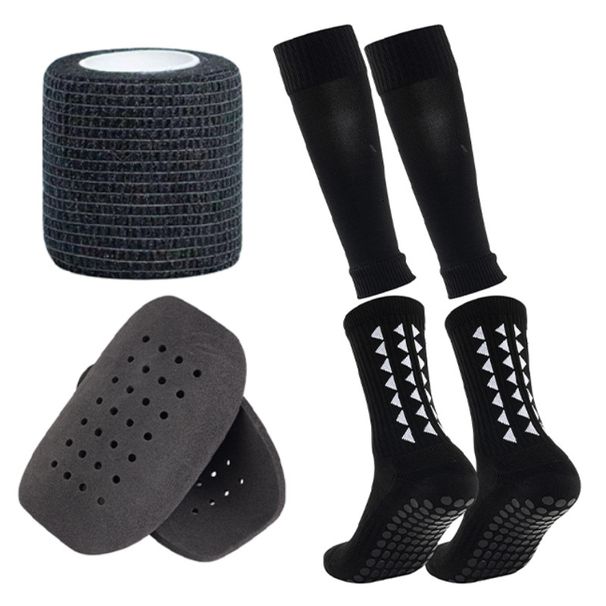Adult Thickened Short Leg Football Socks Strap Set Men's And Women's Adhesive Non-slip Socks_viptrois.com