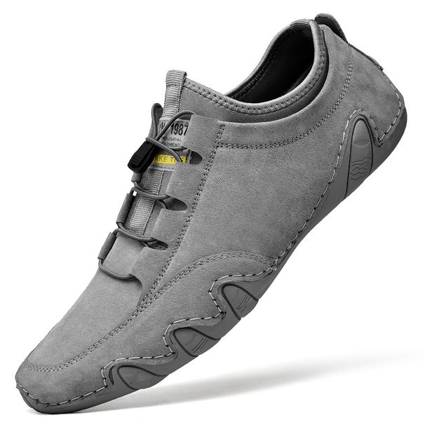 Autumn Men's Shoes Men's Casual Leather Shoes Octopus Leather Korean Version Of Sports Trendy Shoes_viptrois.com
