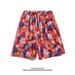 Men's Beach Pants Trendy Brand Loose Five-Point Quick-Drying Flower Shorts Casual Large Pants_viptrois.com