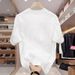 Summer Pure Cotton Short Sleeve T-Shirt For Men Versatile Wearable Trendy Base Layer Couple's Top Breathable Men's Clothing_viptrois.com