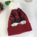 Cute Day Dress up Red Knitted Autumn Winter Elk Hairball Hat_viptrois.com