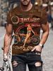 Men's Clothing Digital Printing Motorcycle Series T Shirt Hot Style Short Sleeved Tops_viptrois.com
