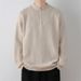 Pure Cross-Border Volume-48 Half-Zip Knitted Spri Autumn Winter Inner Layer Base Shirt Sweater American Casual Men's_viptrois.com