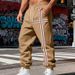Men's Heavyweight Fleece-Lined Joggers – Winter-Ready Polyester Cargo Pants With Brushed Thermal Lining (Army Green/Charcoal/Navy, S-Xxxl)_viptrois.com