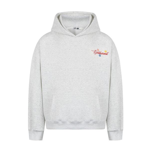 Vine Floral Embroidery Hooded Loose Pullover Vibe Trendy Brand High Street Men's Niche Design Sweatshirt_viptrois.com