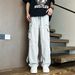 Men's Clothing Autumn And Winter Fashion All Match Men's Loose Straight Casual Pants Men_viptrois.com
