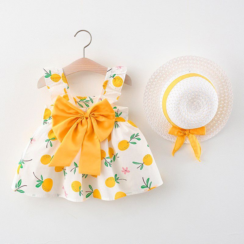 Summer New Princess Suspender Dress Baby Cotton Skirt Consignment Children's Clothing One Piece Consignment 1057_viptrois.com