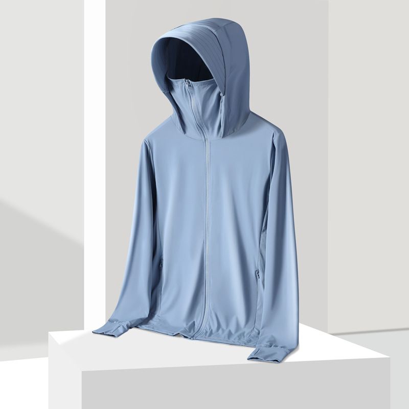 UPF 50+ Sun Protection Jacket – Lightweight Ice Silk UV-Blocking Outdoor Coat For Men & Women (Glacier Blue/Gray/Ice Mist Purple) – M To 4XL_viptrois.com