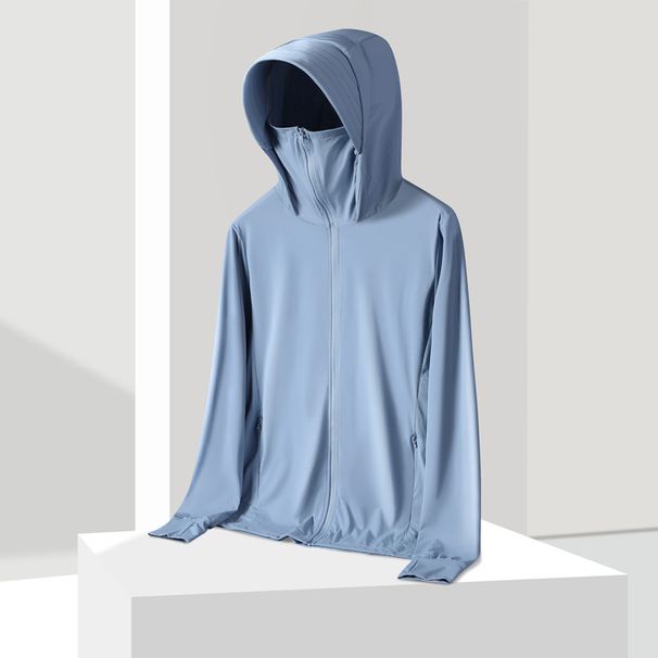 UPF 50+ Sun Protection Jacket – Lightweight Ice Silk UV-Blocking Outdoor Coat For Men & Women (Glacier Blue/Gray/Ice Mist Purple) – M To 4XL_viptrois.com