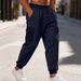 Men's Heavyweight Flannel Cargo Pants With Fleece Lining - Relaxed Fit Multi-Pocket Workwear Joggers For Winter_viptrois.com