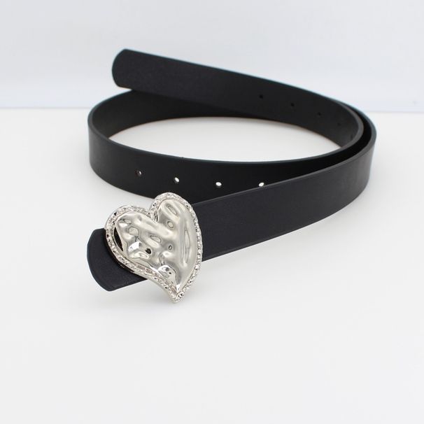 Jeans Belt - Minimalist Black Waistband | Adjustable Unisex Strap (1.3" Width) | Style Casual Accessory For Men & Women_viptrois.com