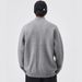 Half High Neck Zipper Sweater For Men, Loose Fitting Pullover, Solid Color Base, Knitted Sweater, Men's Trend_viptrois.com