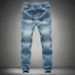 Men's Clothing Men's Jeans Nine Point Tapered Loose Fitting Men's Pants_viptrois.com