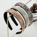 Korean Style Trendy Colorful Full Diamond Anti Slip Headband for Women Simple Headwear Suitable for Parties Daily Wear Or Shopping_viptrois.com