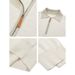 Pure 2023 Autumn Winter New Color-Block Polo Style Turn-Down Collar Zipper Knit Sweater Men's Casual Outerwear Sweatshirt_viptrois.com